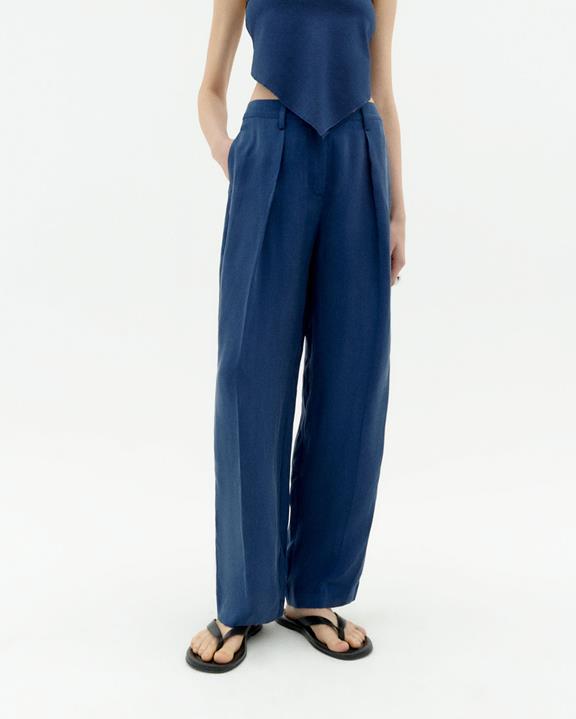 Broek Cirila Blauw via Shop Like You Give a Damn