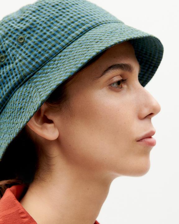 Hoed Yelle Seersucker Groen from Shop Like You Give a Damn