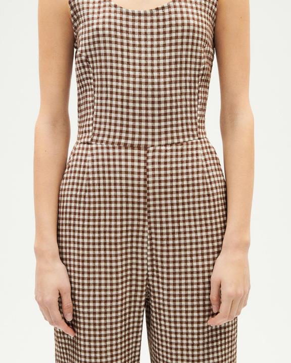 Jumpsuit Seersucker Rafflesia Bruin from Shop Like You Give a Damn