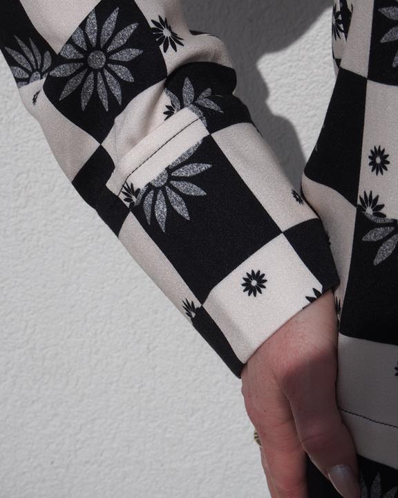 Blouse Stropdas Kaluz Bloemen Vierkante Print from Shop Like You Give a Damn