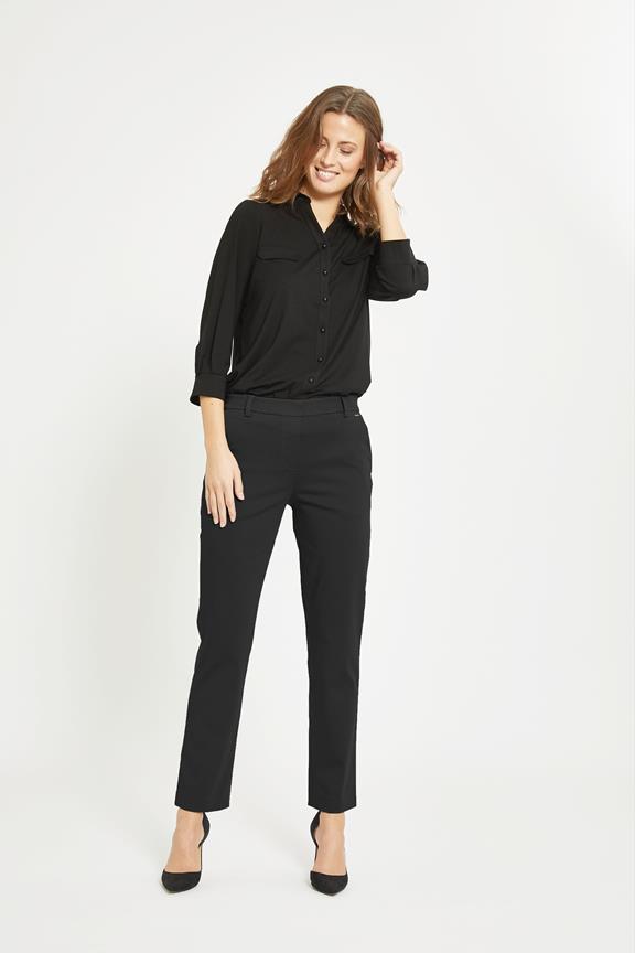 Broek Galina Regular Sl Zwart via Shop Like You Give a Damn