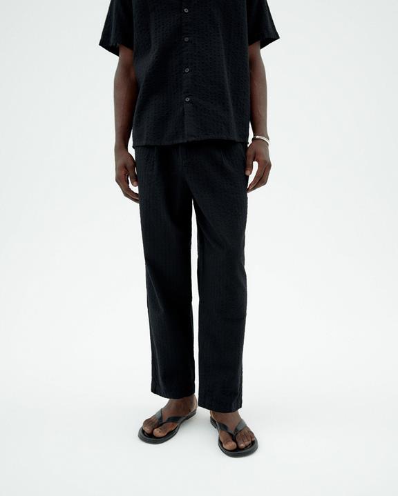 Broek Seersucker Luc Zwart via Shop Like You Give a Damn