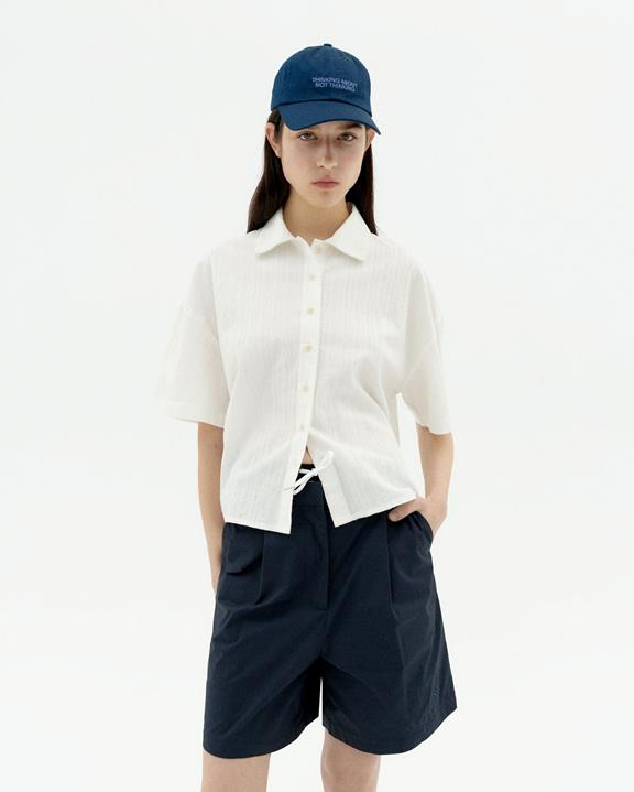 Blouse Popcorn Textuur Anna Wit from Shop Like You Give a Damn