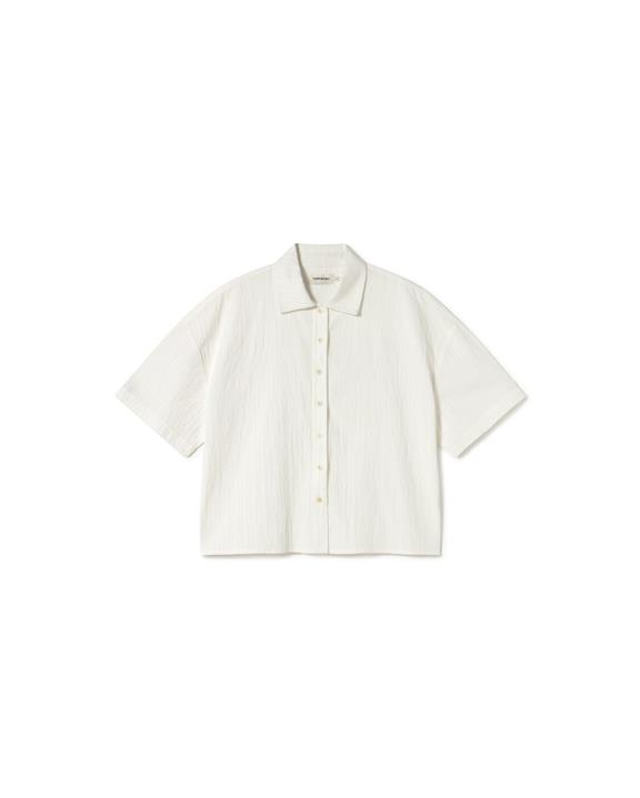 Blouse Popcorn Textuur Anna Wit from Shop Like You Give a Damn