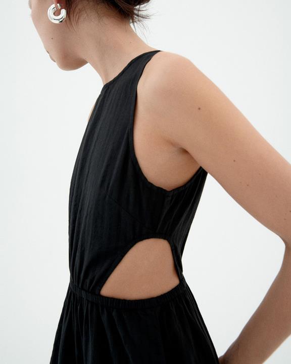 Jurk Seersucker Kin Zwart from Shop Like You Give a Damn