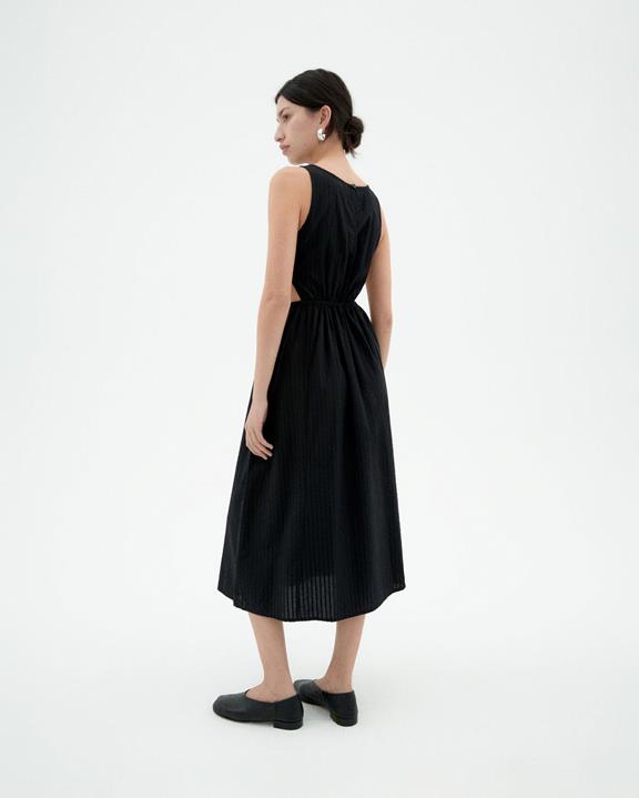 Jurk Seersucker Kin Zwart from Shop Like You Give a Damn