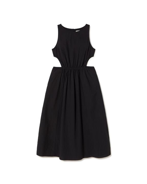 Jurk Seersucker Kin Zwart from Shop Like You Give a Damn