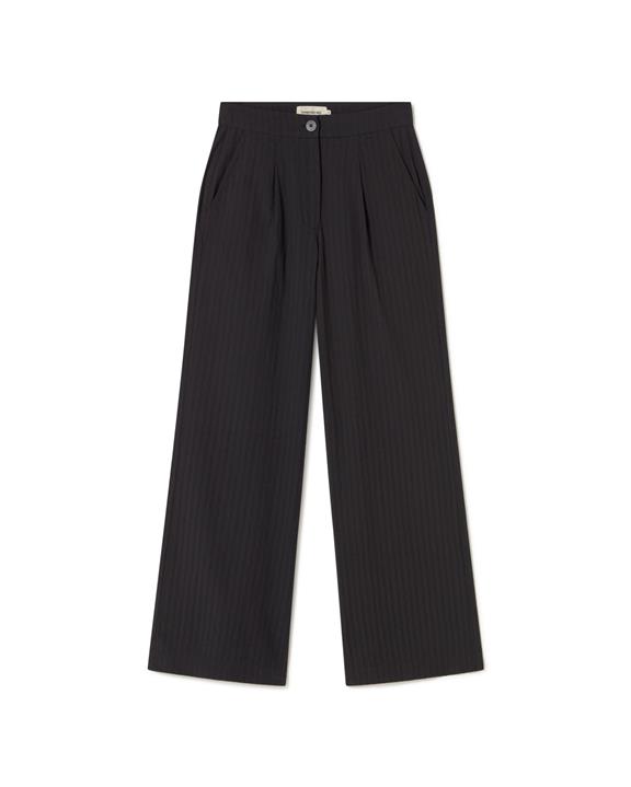 Broek Seersucker Manolita Zwart from Shop Like You Give a Damn