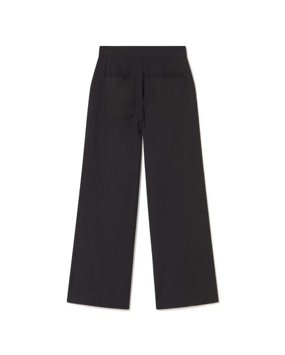 Broek Seersucker Manolita Zwart from Shop Like You Give a Damn