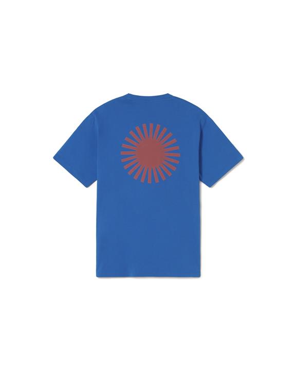 T-Shirt Zon Blauw Met Bruine Achterkant from Shop Like You Give a Damn
