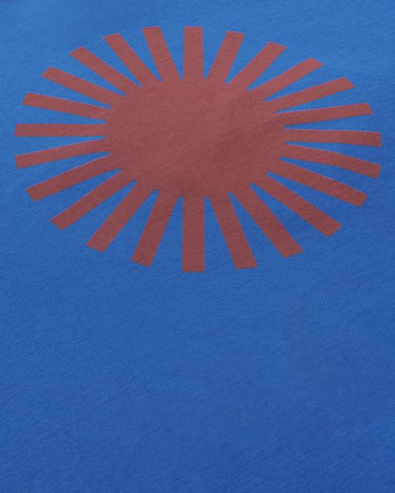 T-Shirt Zon Blauw Met Bruine Achterkant from Shop Like You Give a Damn