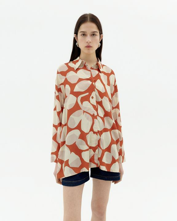 Shirt Ava Leaf Licht Veelkleurig via Shop Like You Give a Damn