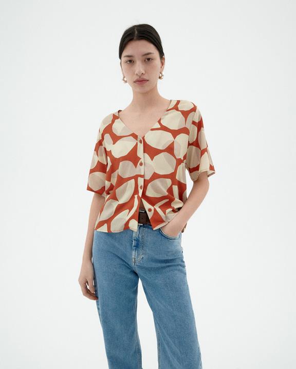 Blouse Libelleblad Licht Multicolor via Shop Like You Give a Damn