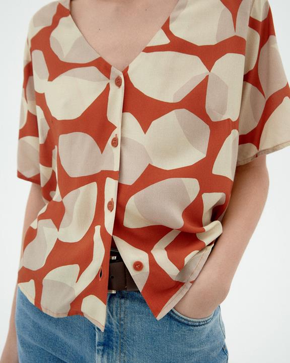 Blouse Libelleblad Licht Multicolor from Shop Like You Give a Damn