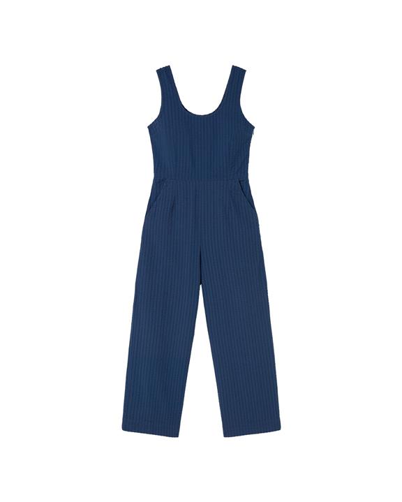 Jumpsuit Seersucker Raflesia Blauw from Shop Like You Give a Damn