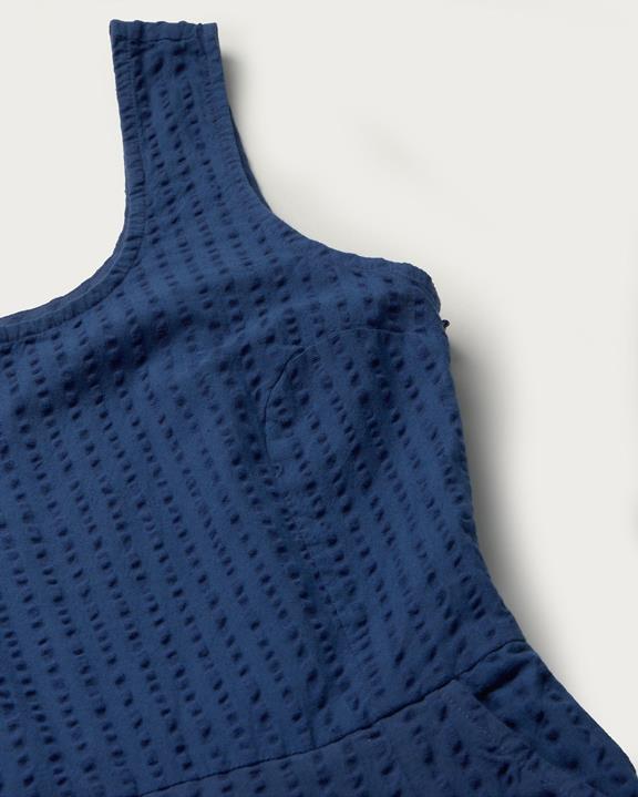 Jumpsuit Seersucker Raflesia Blauw from Shop Like You Give a Damn