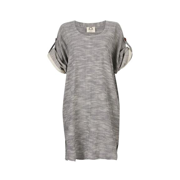 Dress Shantung Midi Grey 1