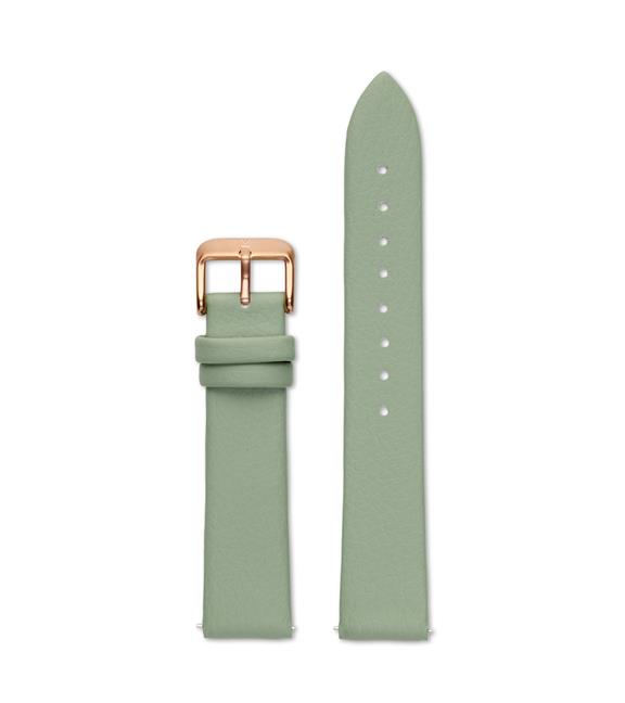 Watch Strap 18 Mm - Green With Rose Gold 1