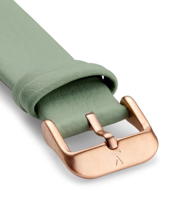Watch Strap 18 Mm - Green With Rose Gold 2