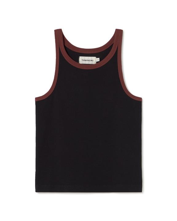 Top Harriet Contrast Zwart from Shop Like You Give a Damn