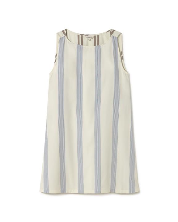 Jurk Cecile Gestreept Bruin En Blauw from Shop Like You Give a Damn