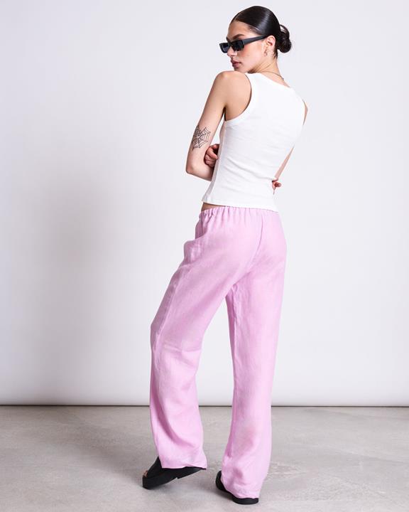 Broek Sjov Trekkoord Lichte Orchidee from Shop Like You Give a Damn