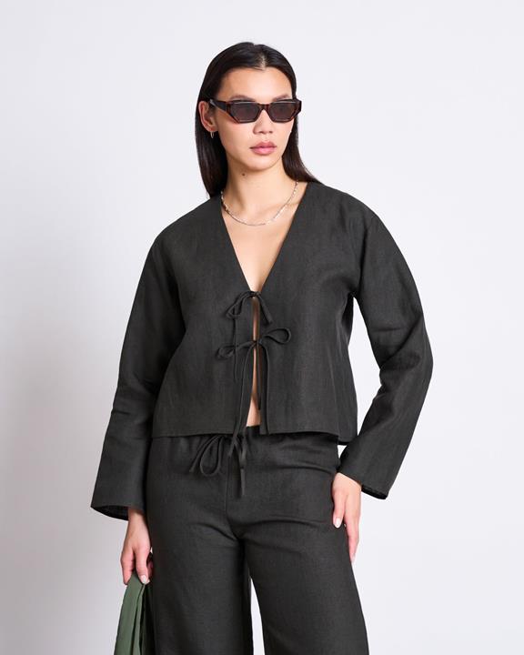 Blouse Skagen Donker Olijf via Shop Like You Give a Damn
