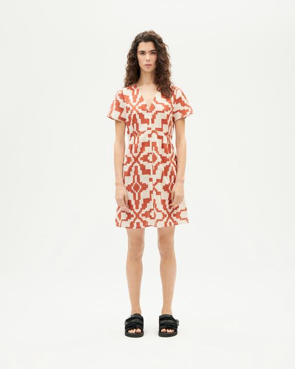 Jurk Hebe Orange Illusion from Shop Like You Give a Damn