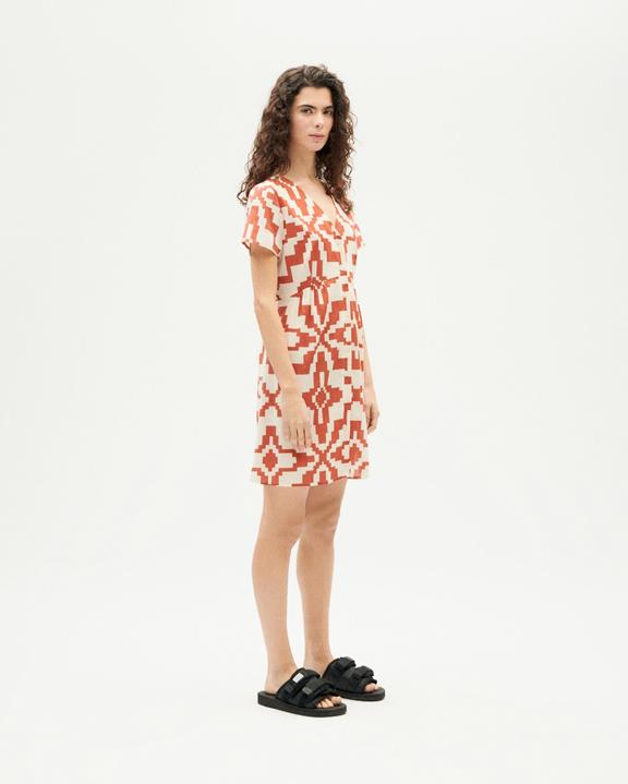 Jurk Hebe Orange Illusion from Shop Like You Give a Damn