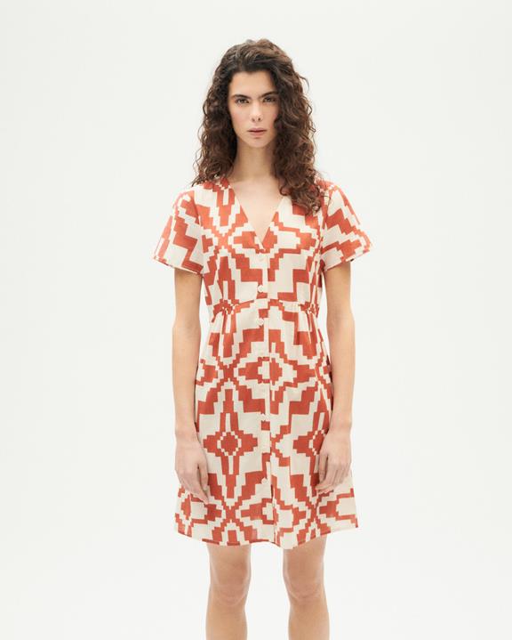 Jurk Hebe Orange Illusion from Shop Like You Give a Damn