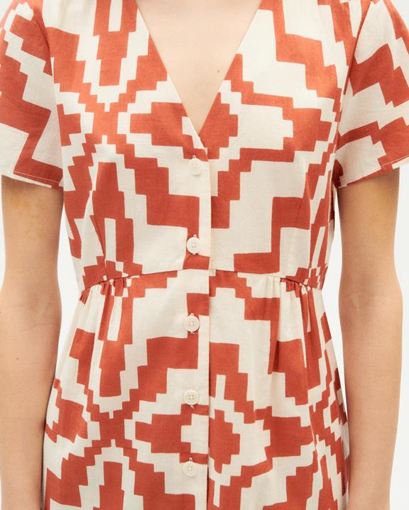 Jurk Hebe Orange Illusion from Shop Like You Give a Damn