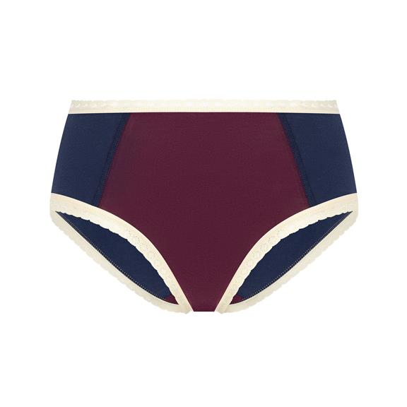 Multipack X6 Slips Hipster Met Kant Bordeaux/Donkerblauw from Shop Like You Give a Damn