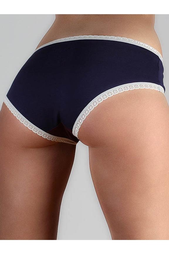 Multipack X6 Slips Hipster Met Kant Bordeaux/Donkerblauw from Shop Like You Give a Damn
