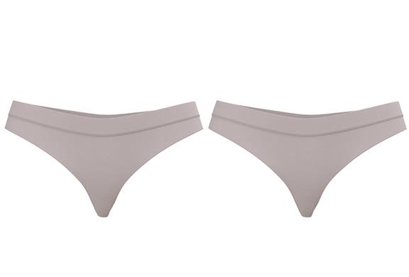 Multipack X2 Thong High Cut Rose Smoke via Shop Like You Give a Damn