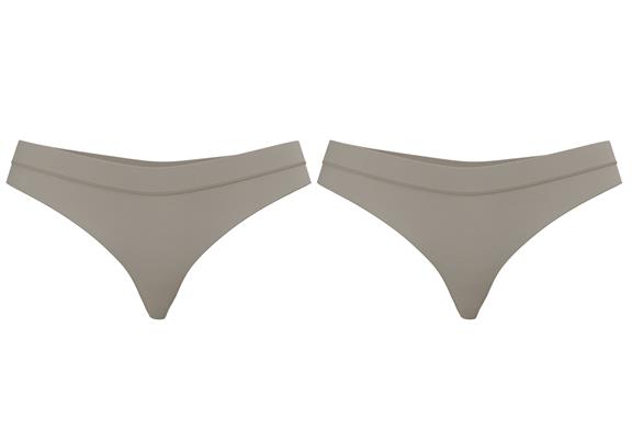 Multipack X2 Thong High Cut Latte Beige via Shop Like You Give a Damn