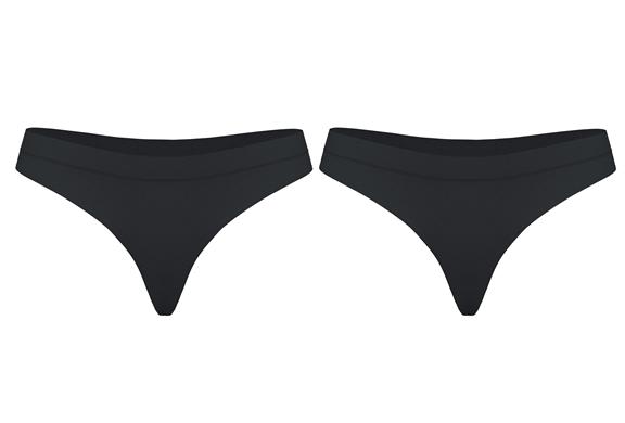 Multipack X2 Thong High Cut Zwart via Shop Like You Give a Damn