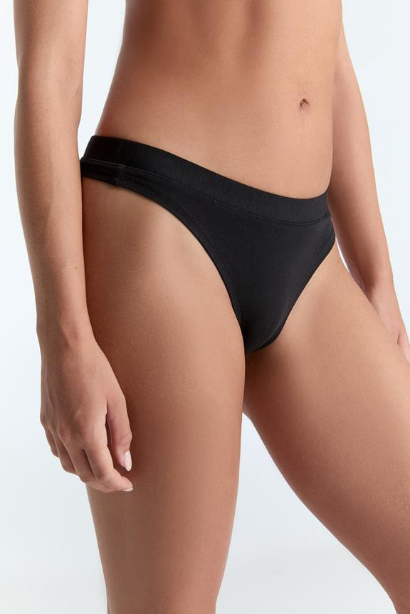 Multipack X2 Thong High Cut Zwart from Shop Like You Give a Damn
