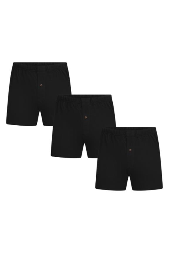 Multipack X3 Boxershorts Zwart via Shop Like You Give a Damn