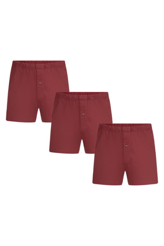 Multipack X3 Boxershorts Bordeauxrood via Shop Like You Give a Damn