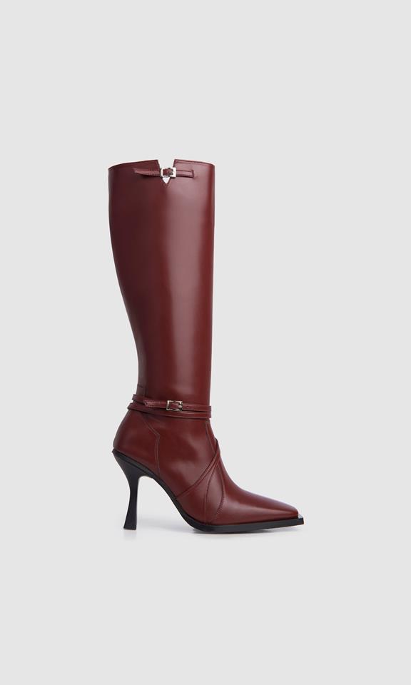 Laarzen Alicia Bordeauxrood via Shop Like You Give a Damn