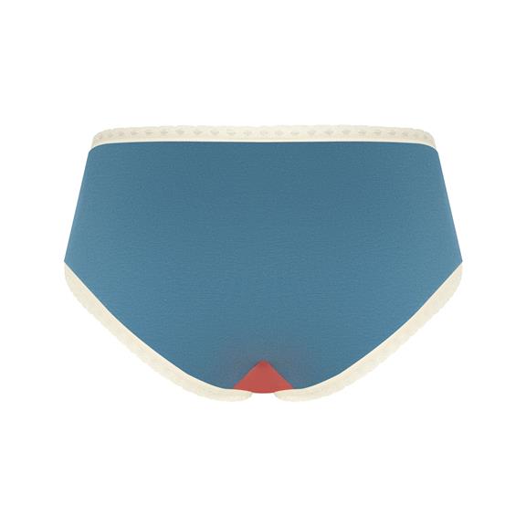 Multipack X4 Slips Hipster Met Kant Denim Blauw from Shop Like You Give a Damn