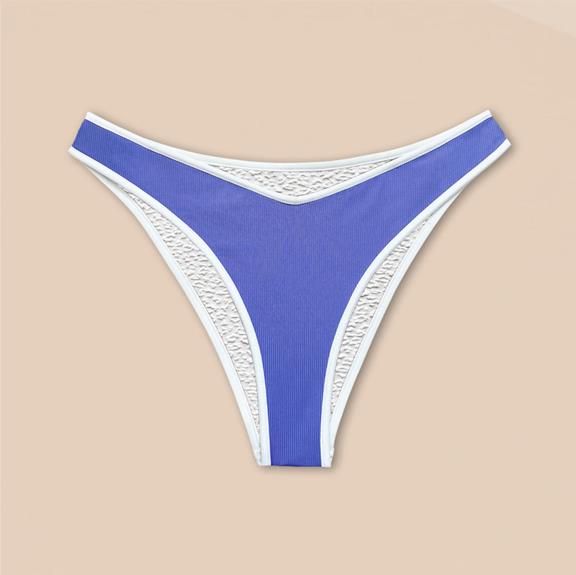 Bikini Bottom Reversible Contour Cheeky  Lilac / White      2