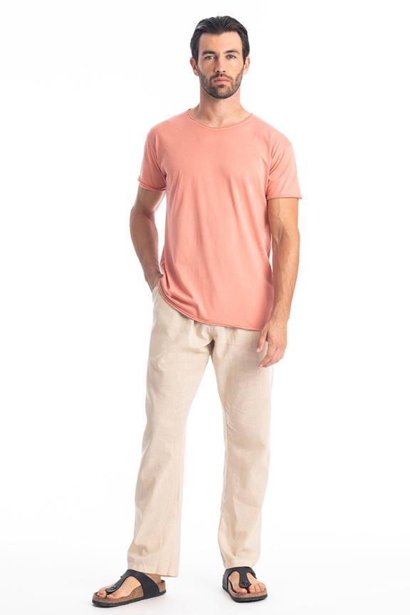 T-Shirt Ronde Wilde Hals Koraalklei from Shop Like You Give a Damn