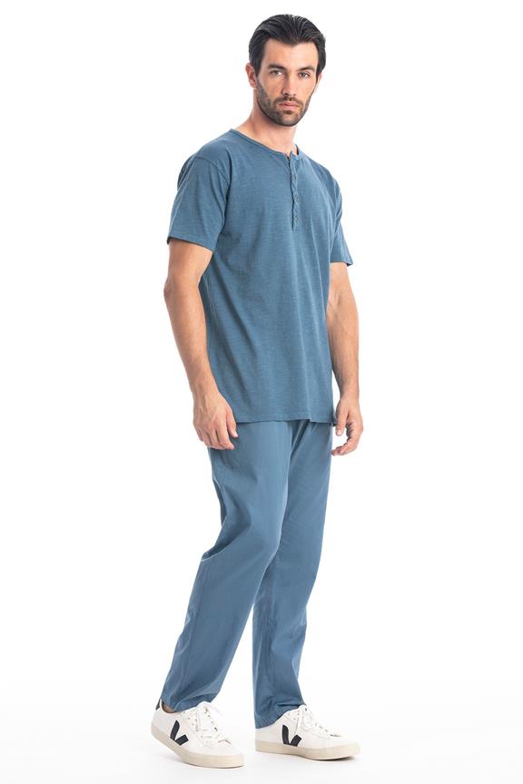 T-Shirt Enzo Jeans Blauw from Shop Like You Give a Damn
