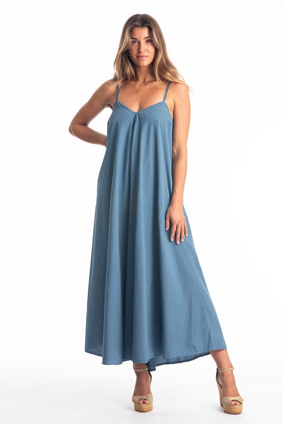 Jurk Leia Jeans Blauw via Shop Like You Give a Damn