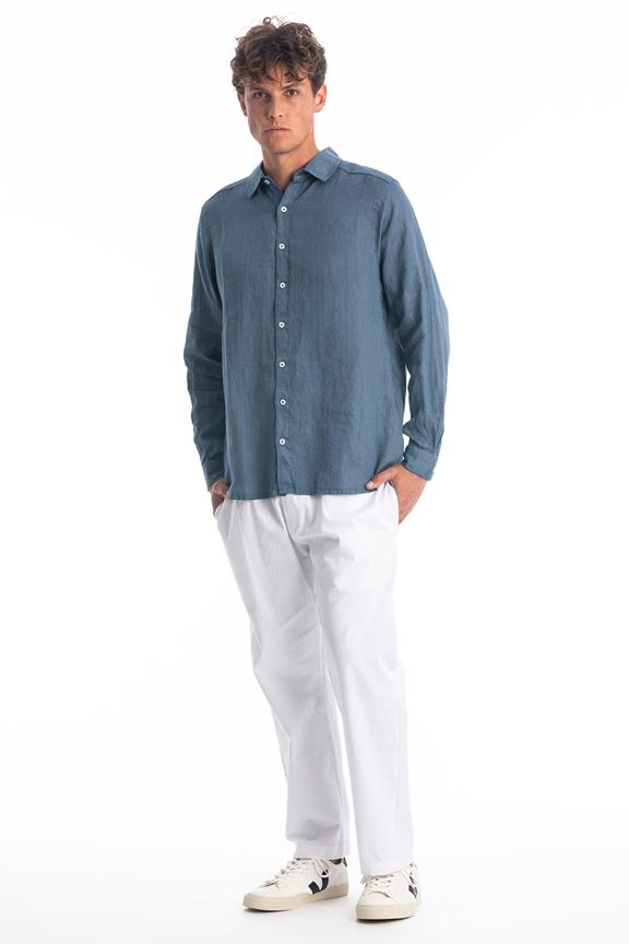 Overhemd Alain Jeans Blauw from Shop Like You Give a Damn