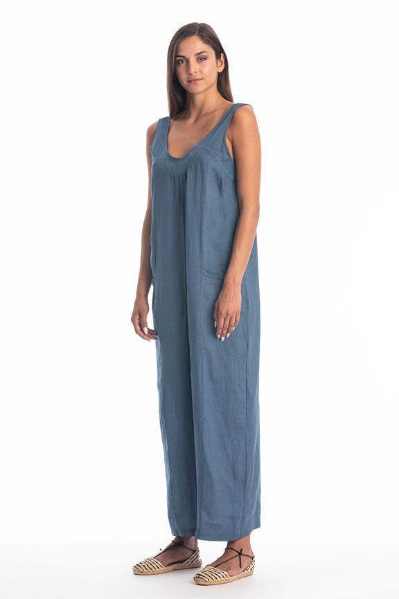 Jumpsuit Aura Jeans Blauw via Shop Like You Give a Damn