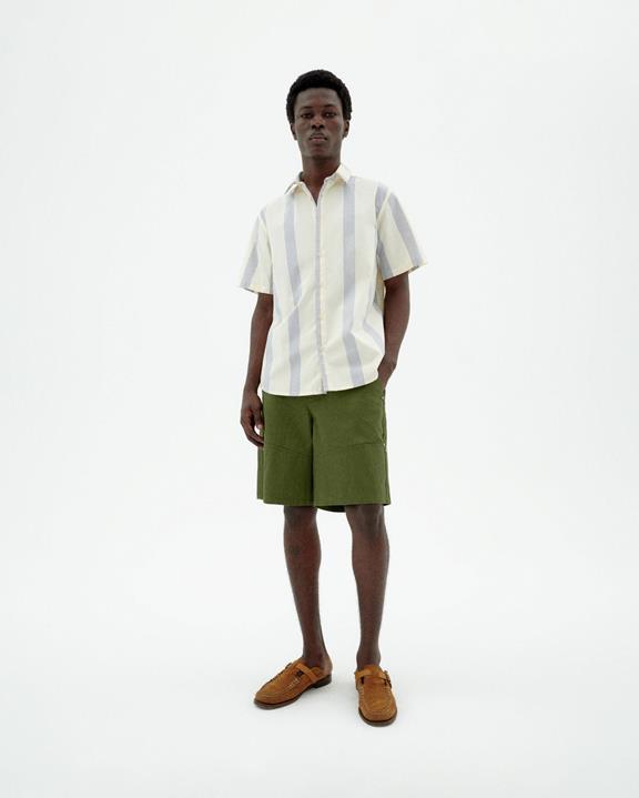 Shirt Tom Blauw Gestreept from Shop Like You Give a Damn