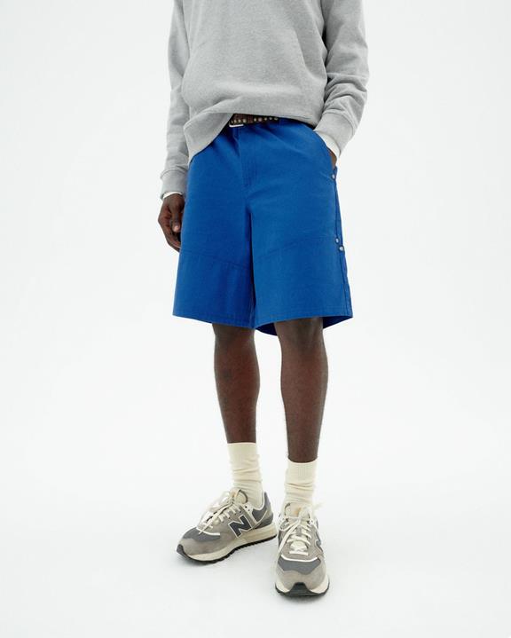 Shorts Bermuda Miles Blauw via Shop Like You Give a Damn