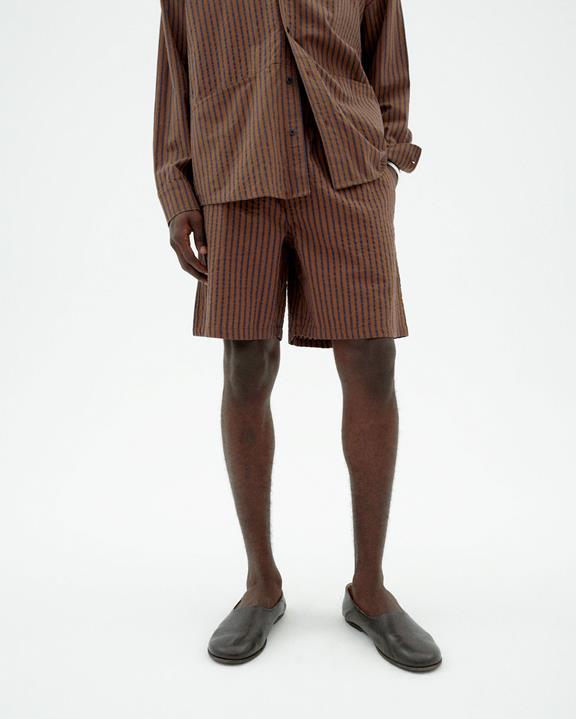 Shorts Bermuda Henry Bruin Gestreept via Shop Like You Give a Damn